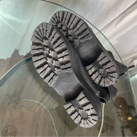 Cut out TBA  Leather boots sz 8 Black - Picture 7 of 7